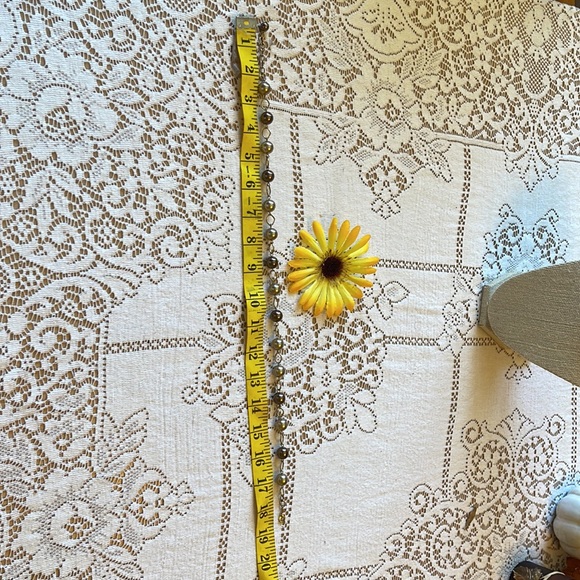 🌺 VINTAGE; Beautiful Bronze & Taupe 19” Pearl Necklace w/Silver Hardware NICE! - Picture 6 of 8